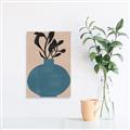 Picture of Lonely Plant on Blue Vase _GroupedProduct_Rectangle_Portrait_Unframed_Print_Only_