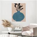 Picture of Lonely Plant on Blue Vase _GroupedProduct_Rectangle_Portrait_Unframed_Print_Only_