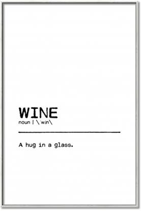Picture of Quote Wine Hug
