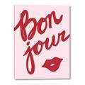 Picture of Red Bonjour Lip _GroupedProduct_Rectangle_Portrait_Canvas_