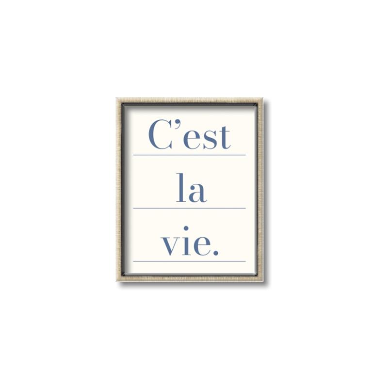 Picture of C'est La Vie II _GroupedProduct_Rectangle_Portrait_Canvas_Framed_