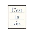 Picture of C'est La Vie II _GroupedProduct_Rectangle_Portrait_Canvas_Framed_