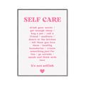 Picture of Pink Self Care _GroupedProduct_Rectangle_Portrait_Canvas_Framed_