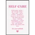 Picture of Pink Self Care _GroupedProduct_Rectangle_Portrait_Canvas_Framed_