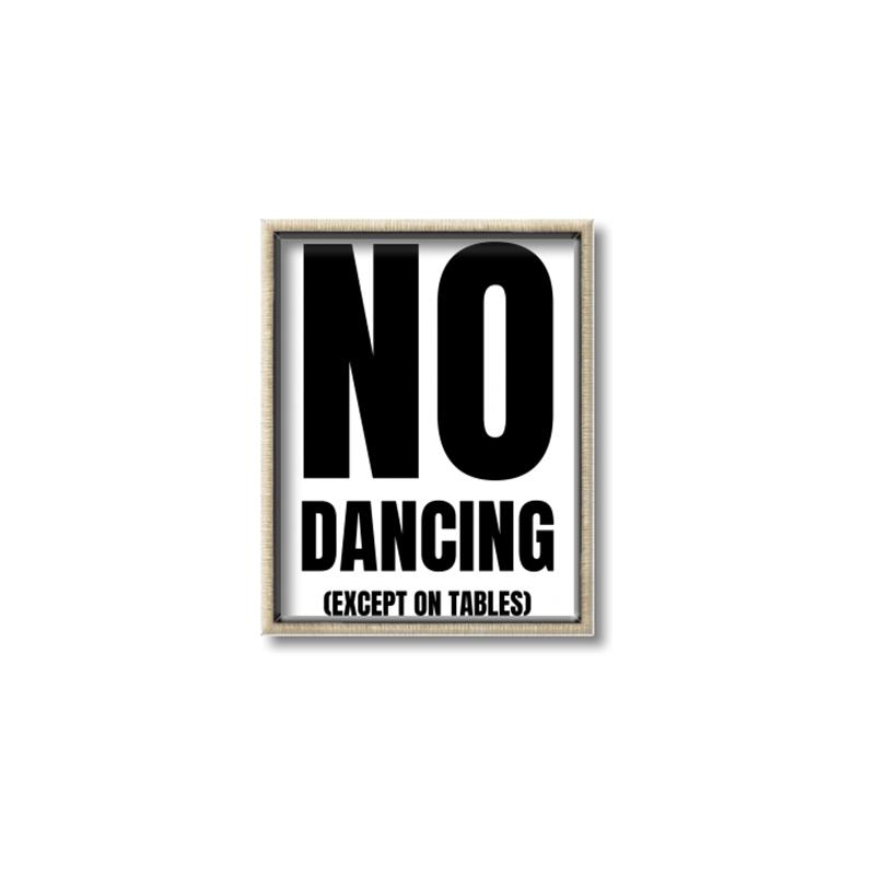 Picture of No Dancing Ok? _GroupedProduct_Rectangle_Portrait_Canvas_Framed_