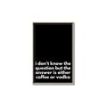 Picture of Coffee or Vodka _GroupedProduct_Rectangle_Portrait_Canvas_Framed_