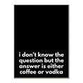 Picture of Coffee or Vodka _GroupedProduct_Rectangle_Portrait_Canvas_Framed_