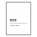 Picture of Quote Wine Hug _GroupedProduct_Rectangle_Portrait_Canvas_Framed_