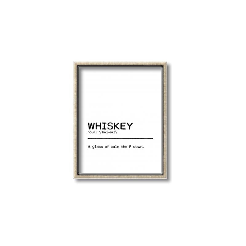 Picture of Quote Whiskey Censored _GroupedProduct_Rectangle_Portrait_Canvas_Framed_