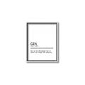 Picture of Quote Gin Question _GroupedProduct_Rectangle_Portrait_Canvas_Framed_