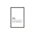 Picture of Quote Gin Question _GroupedProduct_Rectangle_Portrait_Canvas_Framed_