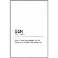 Picture of Quote Gin Question _GroupedProduct_Rectangle_Portrait_Canvas_Framed_