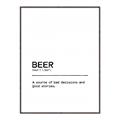 Picture of Quote Beer Stories _GroupedProduct_Rectangle_Portrait_Canvas_Framed_