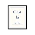Picture of C'est La Vie II _GroupedProduct_Rectangle_Portrait_Framed_Matted_