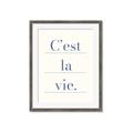 Picture of C'est La Vie II _GroupedProduct_Rectangle_Portrait_Framed_Matted_