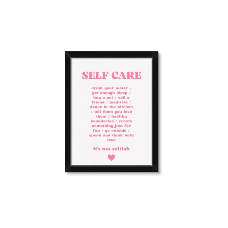 Picture of Pink Self Care _GroupedProduct_Rectangle_Portrait_Framed_Matted_