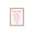 Picture of Pink Self Care _GroupedProduct_Rectangle_Portrait_Framed_Matted_