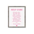 Picture of Pink Self Care _GroupedProduct_Rectangle_Portrait_Framed_Matted_