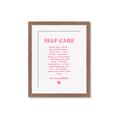 Picture of Pink Self Care _GroupedProduct_Rectangle_Portrait_Framed_Matted_