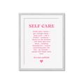 Picture of Pink Self Care _GroupedProduct_Rectangle_Portrait_Framed_Matted_