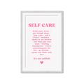 Picture of Pink Self Care _GroupedProduct_Rectangle_Portrait_Framed_Matted_