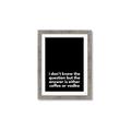 Picture of Coffee or Vodka _GroupedProduct_Rectangle_Portrait_Framed_Matted_