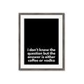 Picture of Coffee or Vodka _GroupedProduct_Rectangle_Portrait_Framed_Matted_
