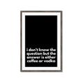 Picture of Coffee or Vodka _GroupedProduct_Rectangle_Portrait_Framed_Matted_