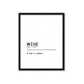 Picture of Quote Wine Hug _GroupedProduct_Rectangle_Portrait_Framed_Matted_