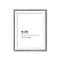 Picture of Quote Wine Hug _GroupedProduct_Rectangle_Portrait_Framed_Matted_