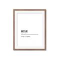 Picture of Quote Wine Hug _GroupedProduct_Rectangle_Portrait_Framed_Matted_