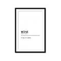 Picture of Quote Wine Hug _GroupedProduct_Rectangle_Portrait_Framed_Matted_