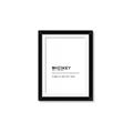 Picture of Quote Whiskey Censored _GroupedProduct_Rectangle_Portrait_Framed_Matted_