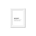 Picture of Quote Whiskey Censored _GroupedProduct_Rectangle_Portrait_Framed_Matted_