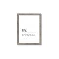Picture of Quote Gin Question _GroupedProduct_Rectangle_Portrait_Framed_Matted_