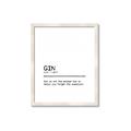 Picture of Quote Gin Question _GroupedProduct_Rectangle_Portrait_Framed_Matted_