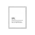 Picture of Quote Gin Question _GroupedProduct_Rectangle_Portrait_Framed_Matted_