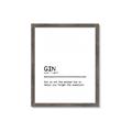 Picture of Quote Gin Question _GroupedProduct_Rectangle_Portrait_Framed_Matted_