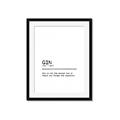 Picture of Quote Gin Question _GroupedProduct_Rectangle_Portrait_Framed_Matted_