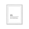 Picture of Quote Gin Question _GroupedProduct_Rectangle_Portrait_Framed_Matted_