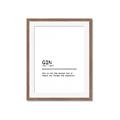 Picture of Quote Gin Question _GroupedProduct_Rectangle_Portrait_Framed_Matted_