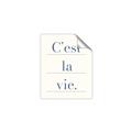 Picture of C'est La Vie II _GroupedProduct_Rectangle_Portrait_Unframed_Print_Only_