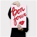 Picture of Red Bonjour Lip _GroupedProduct_Rectangle_Portrait_Canvas_
