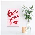 Picture of Red Bonjour Lip _GroupedProduct_Rectangle_Portrait_Canvas_
