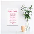 Picture of Pink Self Care _GroupedProduct_Rectangle_Portrait_Canvas_