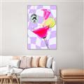 Picture of Disco Martini _GroupedProduct_Rectangle_Portrait_Canvas_Framed_