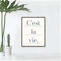 Picture of C'est La Vie II _GroupedProduct_Rectangle_Portrait_Canvas_Framed_
