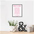 Picture of Pink Self Care _GroupedProduct_Rectangle_Portrait_Canvas_Framed_
