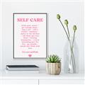 Picture of Pink Self Care _GroupedProduct_Rectangle_Portrait_Canvas_Framed_