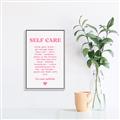 Picture of Pink Self Care _GroupedProduct_Rectangle_Portrait_Canvas_Framed_
